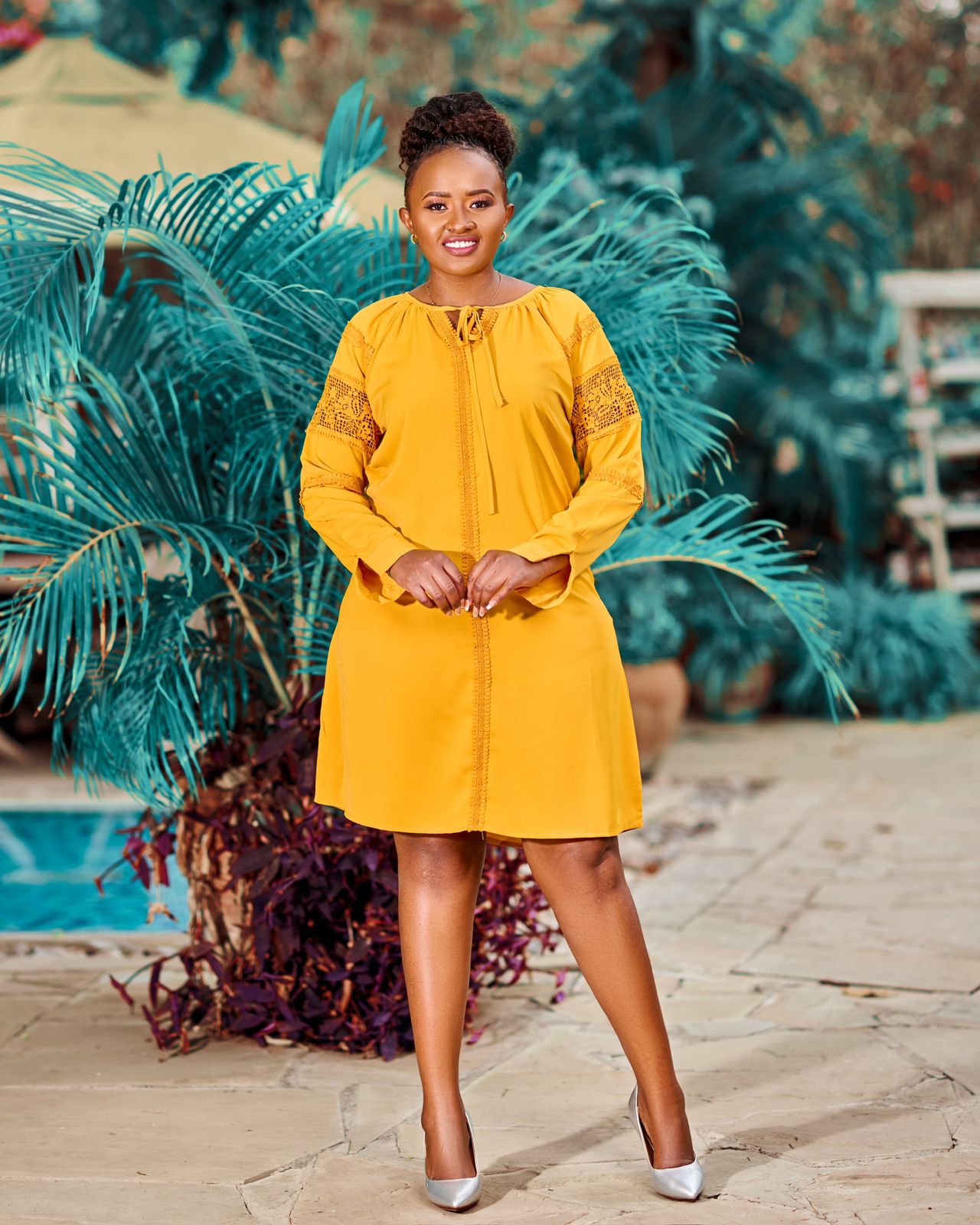 Yellow Shirt Dress